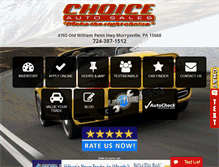 Tablet Screenshot of choiceautosalesonline.com